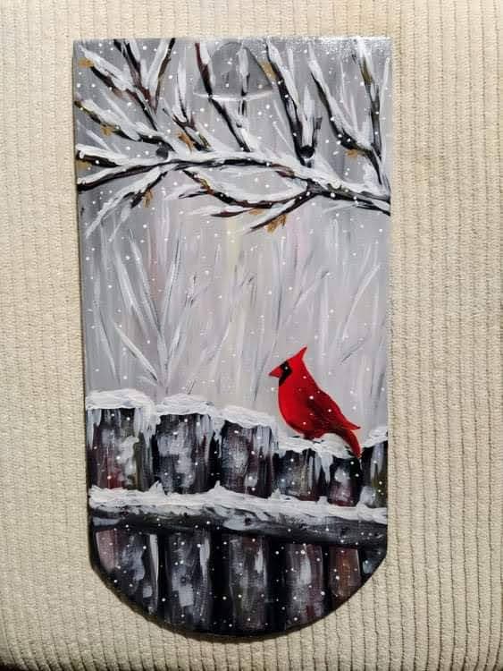 Slika: Biće bolje, 2021, Akrilne boje na crepu