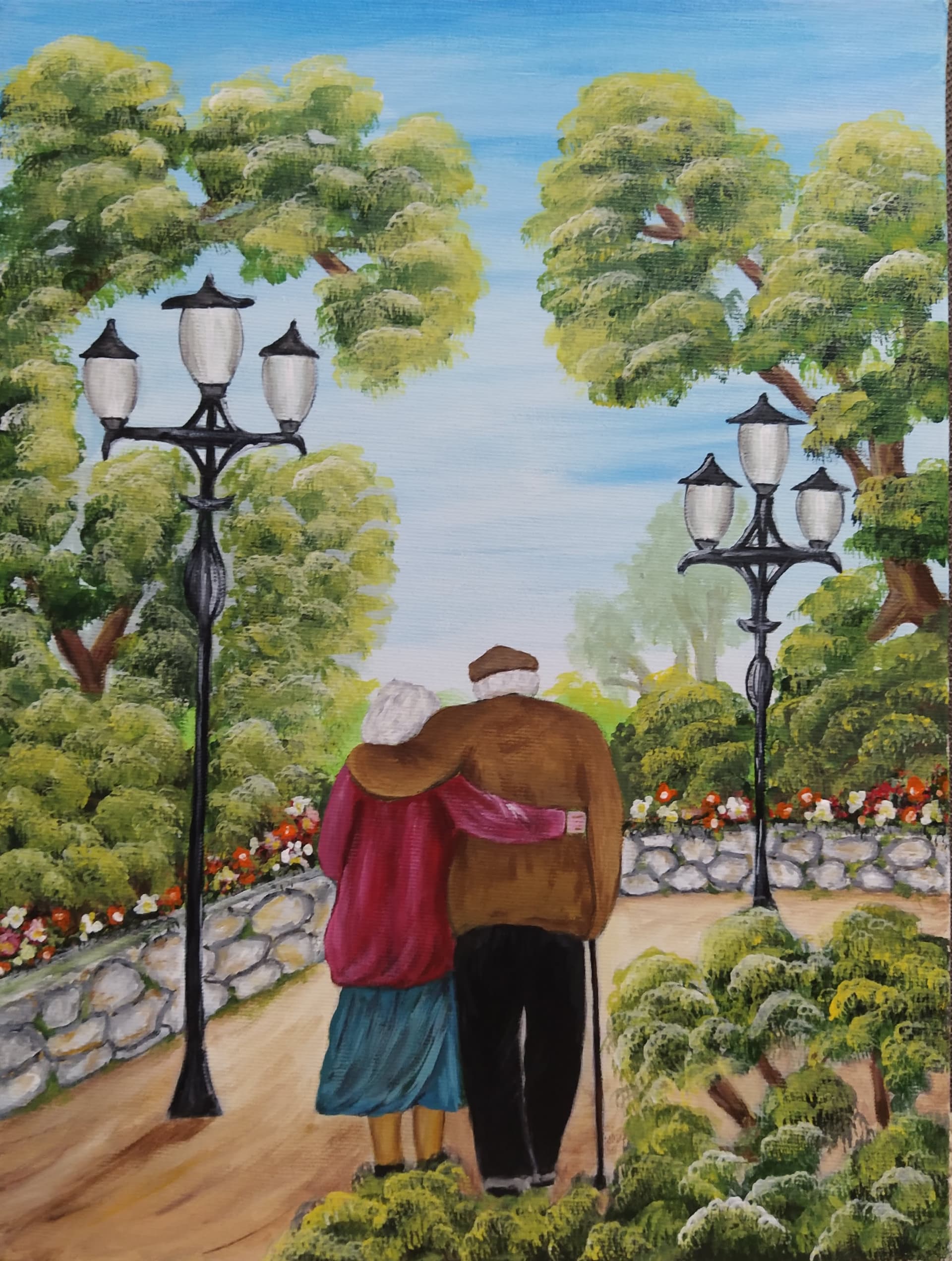 Slika: Ljubav, 2021, Akrilne boje na platnu