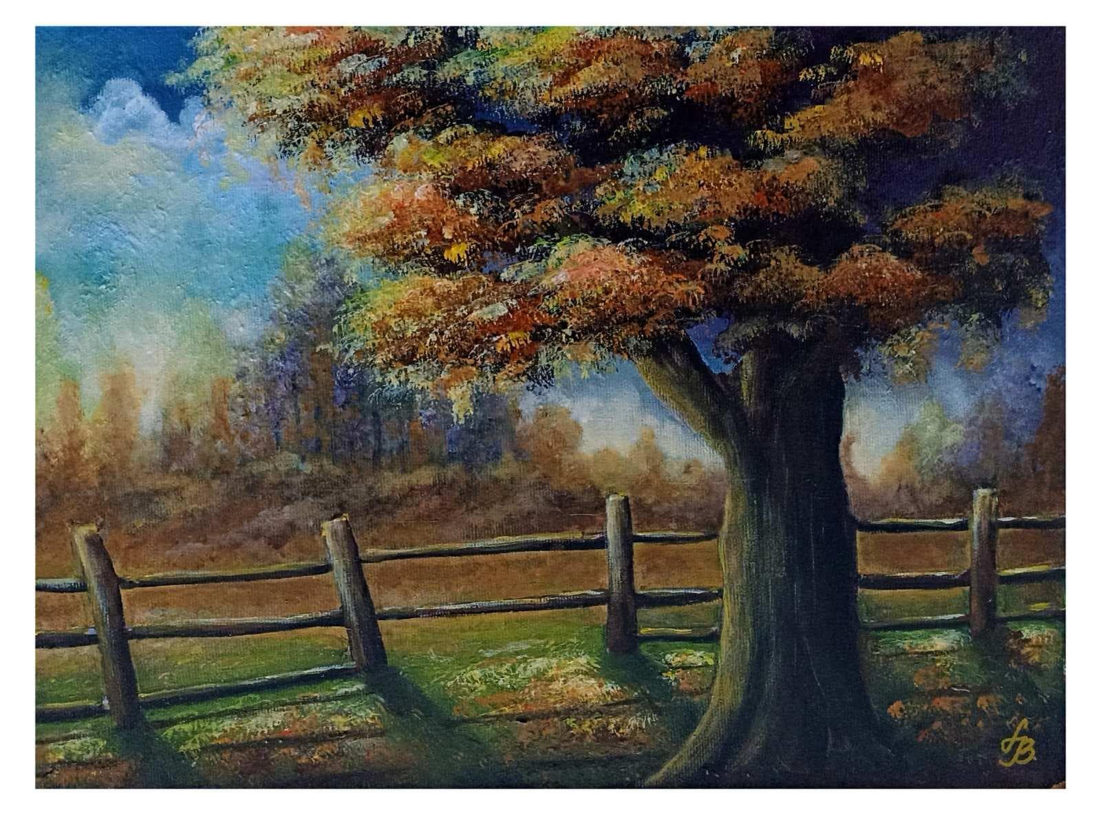 Painting: Jesen, 2023, Akrilne boje na platnu