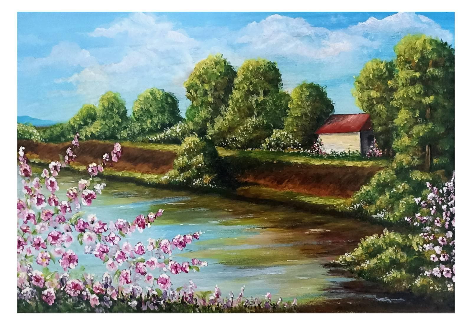 Painting: Zavičaj, 2022, Akrilne boje na platnu