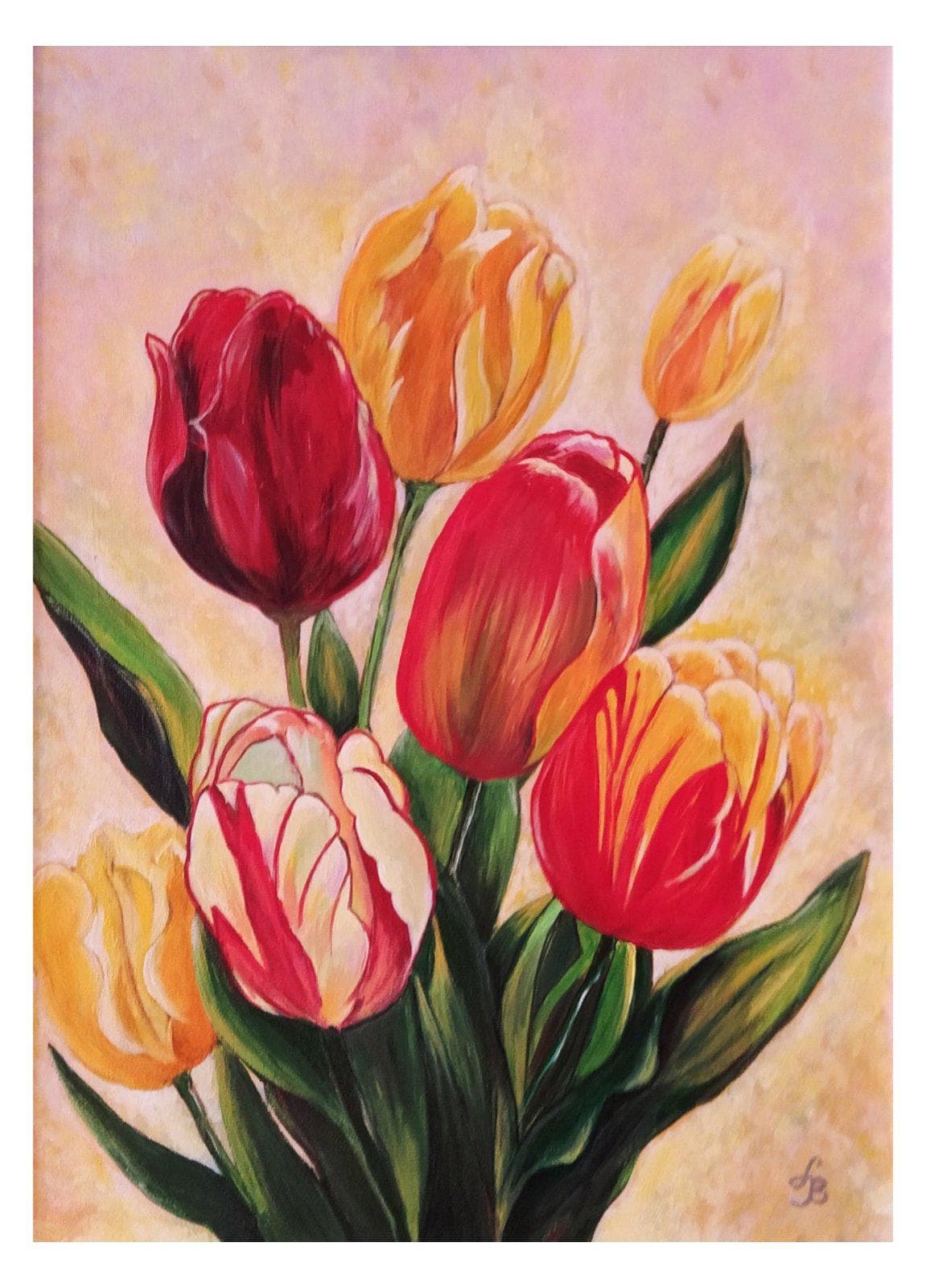 Painting: Lale, 2021, Akrilne boje na platnu