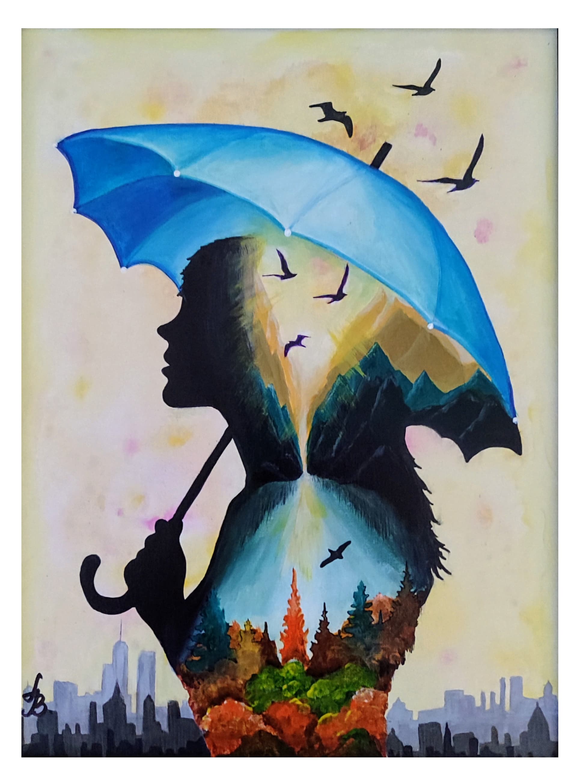 Painting: Duša, 2025, Akrilne boje na platnu