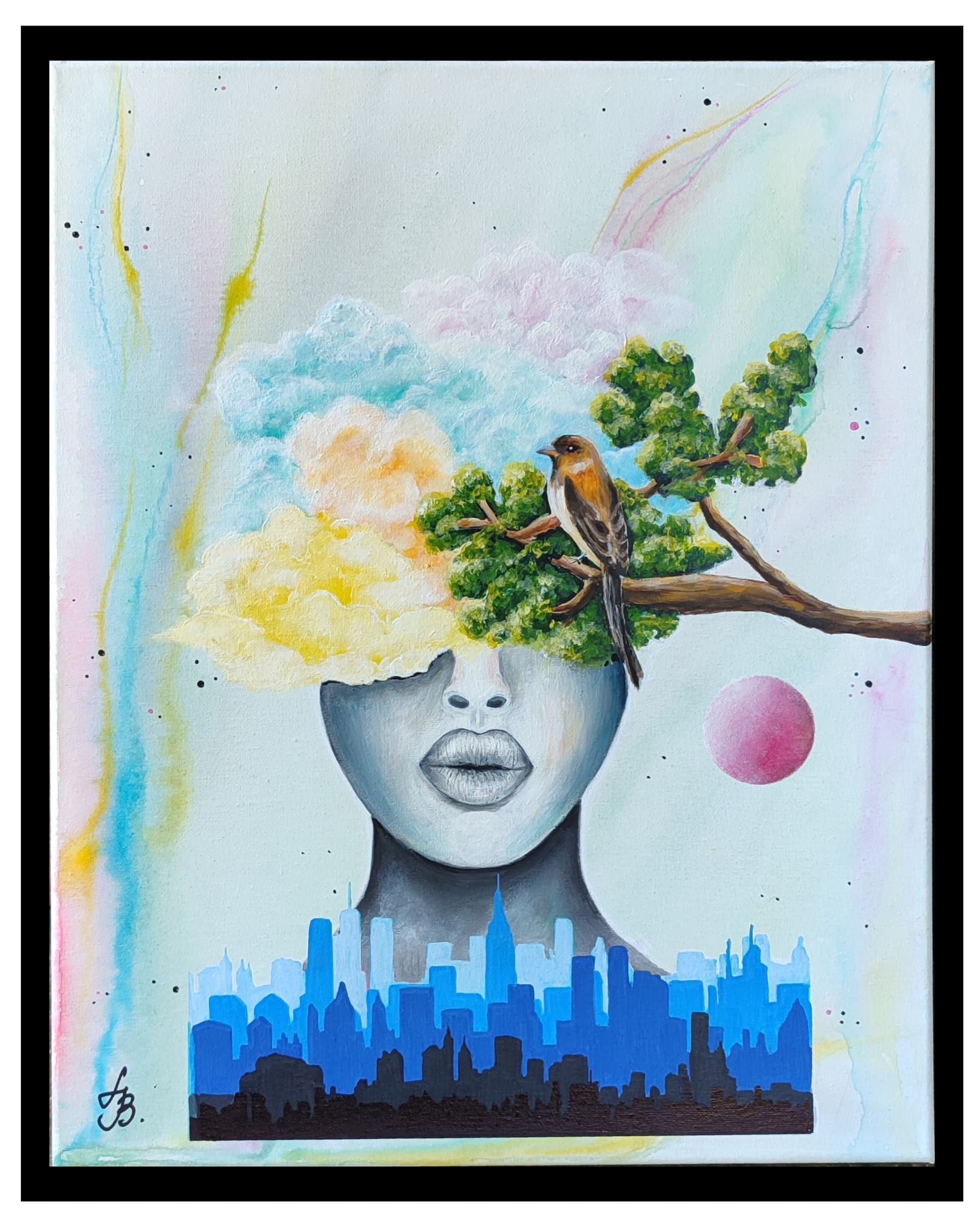 Slika: Sloboda, 2025, Akrilne boje na platnu