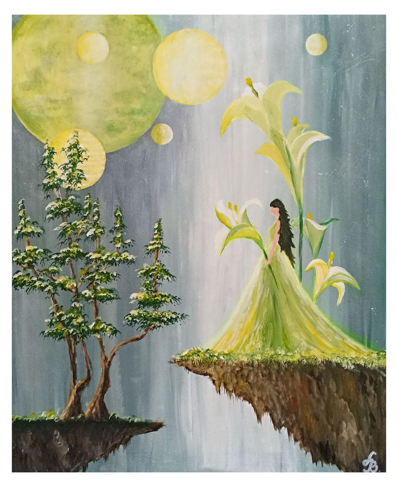 Slika: Svetlost, 2024, Akrilne boje na platnu