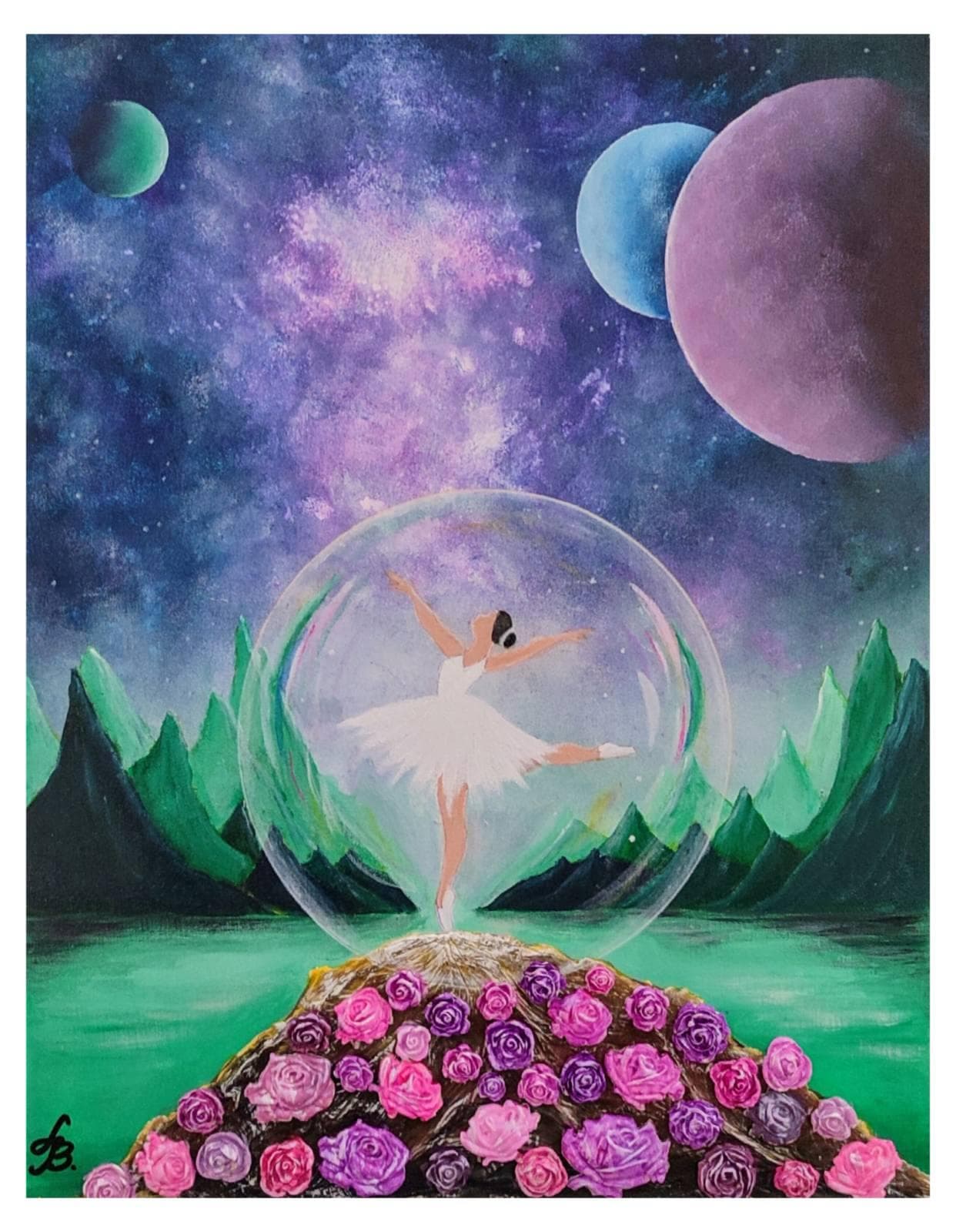 Painting: Želja, 2024, Akrilne boje na platnu