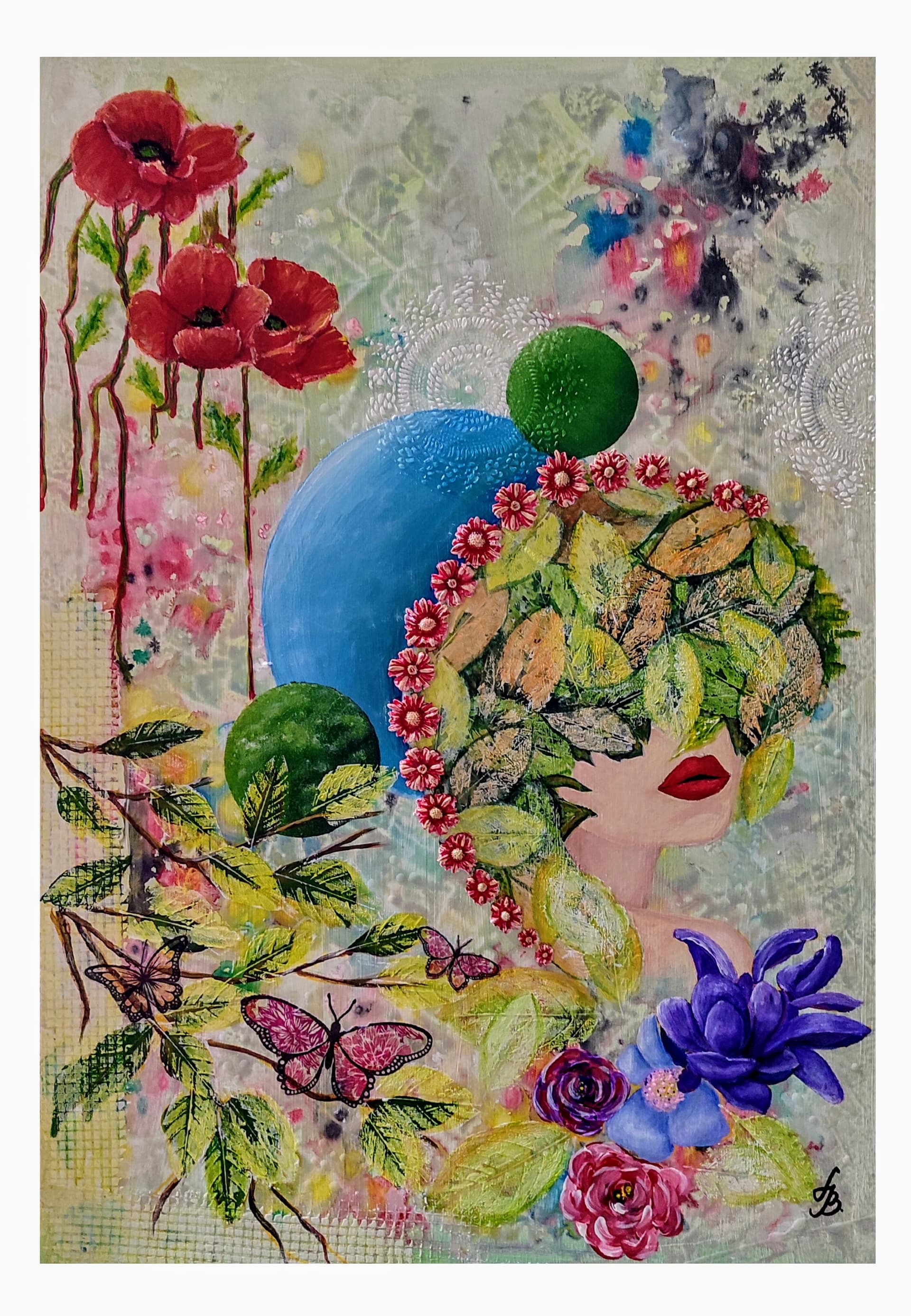 Painting: Mix media, 2024, Akrilne boje na platnu