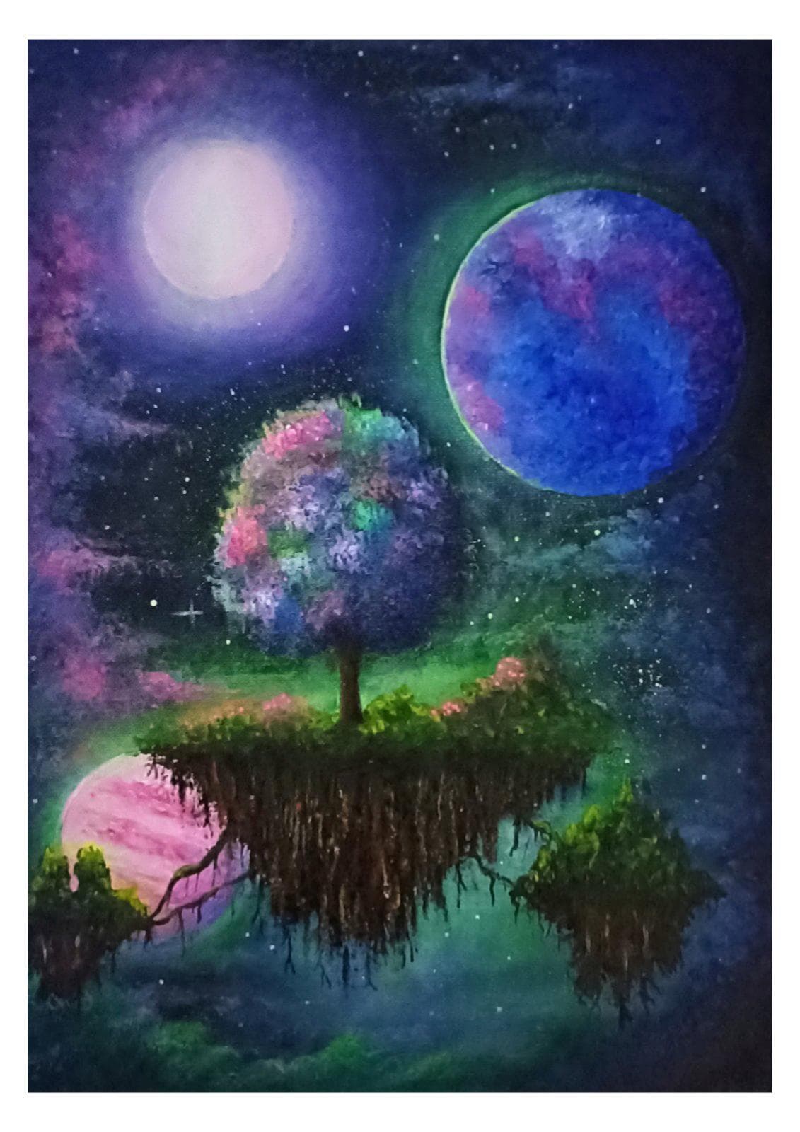 Painting: Snovi, 2023, Akrilne boje na platnu