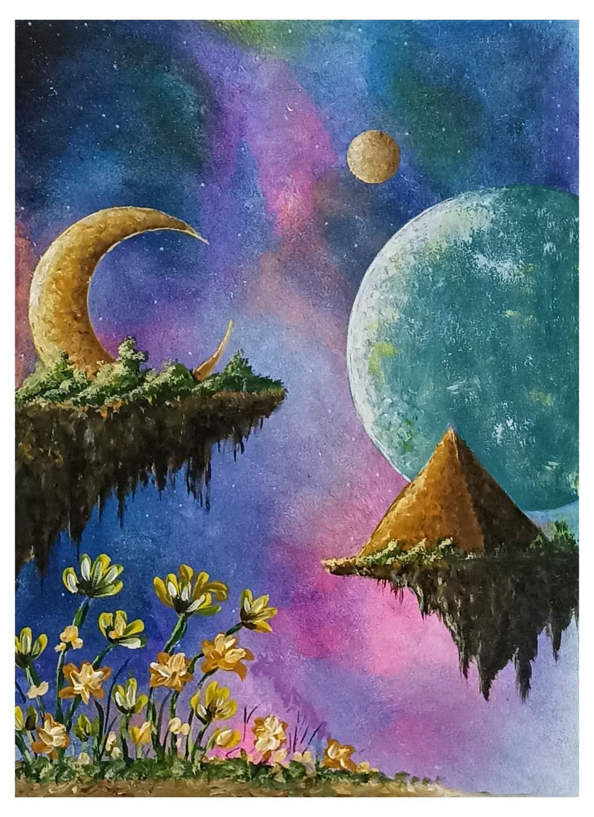 Slika: Zašto ne..., 2024, Akrilne boje na platnu